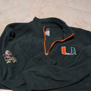 University of Miami Green Sweater Knights Apparel